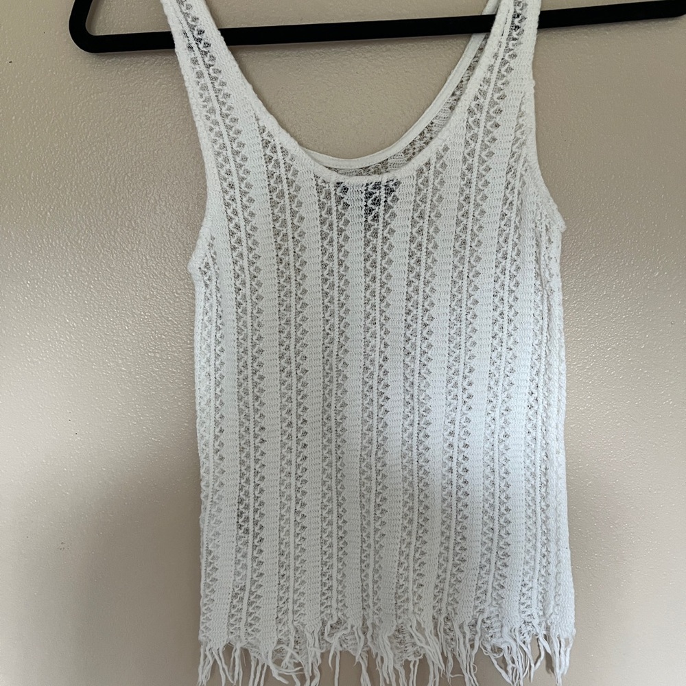 Topshop crochet tank